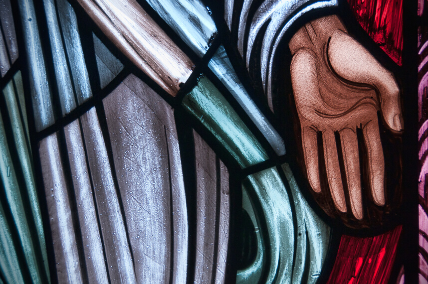 Stained Glass Hand