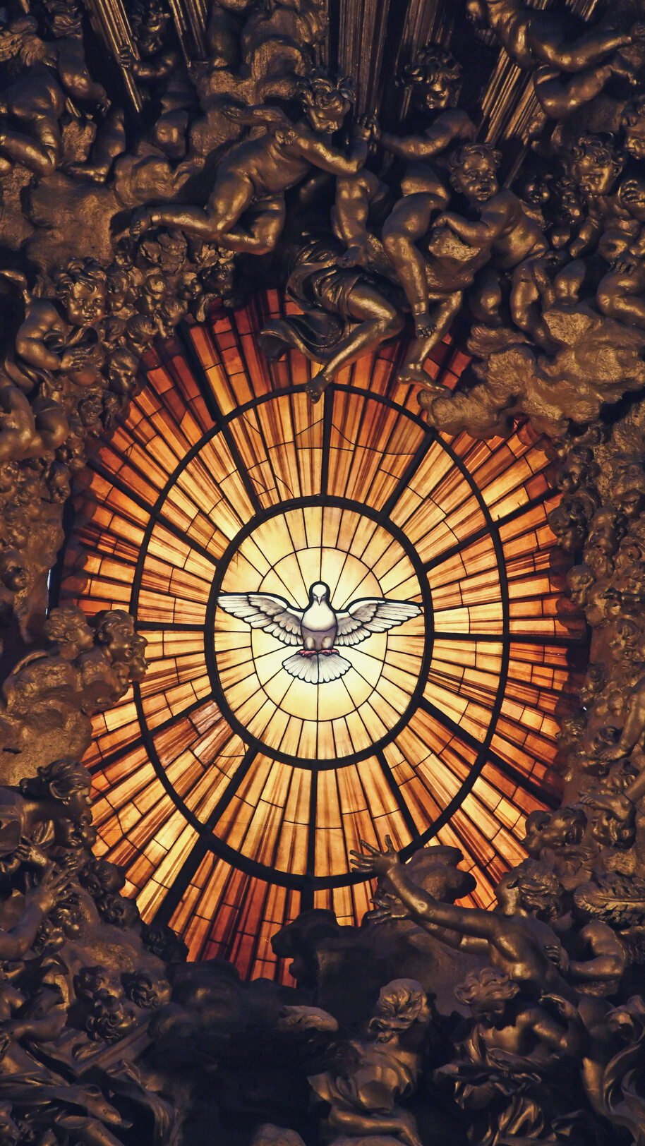 Stained Glass Art of Holy Spirit Dove 